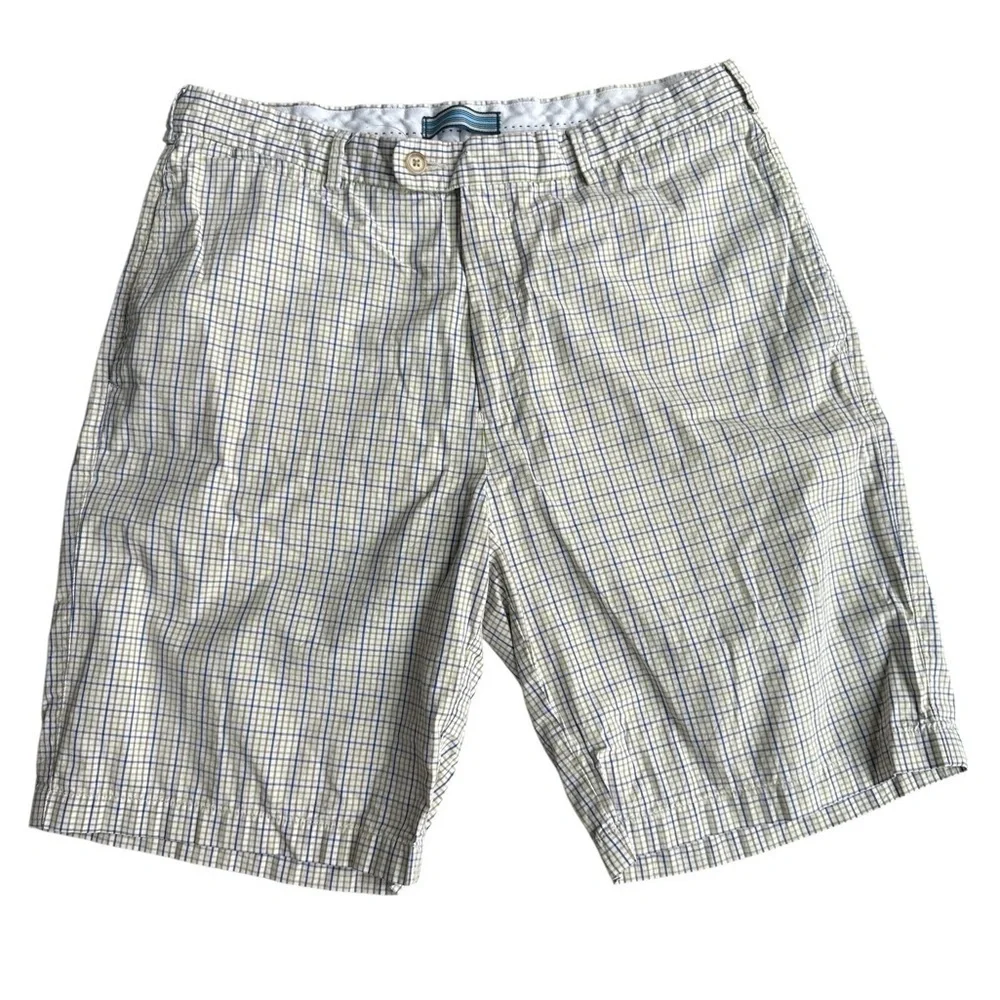 Peter Millar Men’s Plaid Golf Shorts
